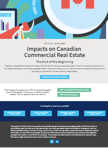 Impacts on Canadian Commercial Real Estate: The End of the Beginning