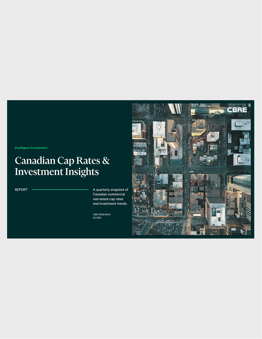 Canada Cap Rates & Investment Insights Q2 2022