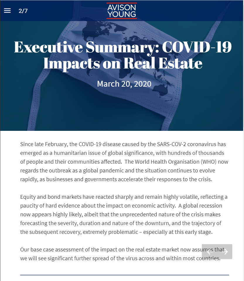 Executive Summary: COVID-19 Impacts on Real Estate